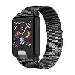 Wewoo Montre connectée E04 1,3 pouces Écran couleur IPS Smartwatch IP67 ÉtancheBracelet en métalRappel d'appel / Surveillance de la fréquence cardiaque / pression artérielle / Soins à distance / Modes Sport multiples Noir