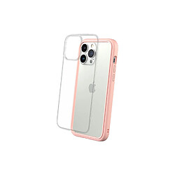 RhinoShield Coque Compatible avec [iPhone 13 Pro Max] Mod NX - Protection Fine Personnalisable avec Technologie Absorption des Chocs [sans BPA] - Rose Poudré 