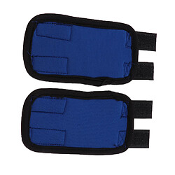 2 PCS Pet Leg Brace Protector Chien Blessure Genouillères Fixes Bleu S