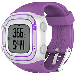 Wewoo Bracelet pour montre connectée Dragonne Sport en silicone Garmin Forerunner 10/15 Violet 