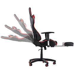 Non Chaise de bureau Racing Turbo avec repose-pieds pas cher