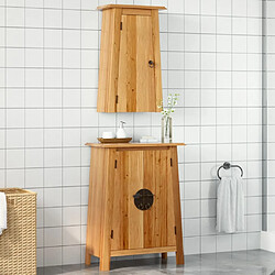 Maison Chic Armoire de Bain | Ensemble de 2 meubles salle de bain bois de pin massif -GKD50183