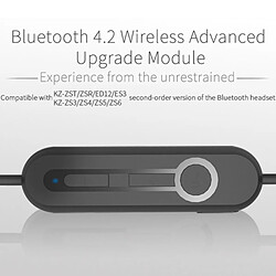 Wewoo Câble noir KZ ZS5 85 cm Bluetooth 4.2 sans fil Advanced Upgrade module écouteur pas cher