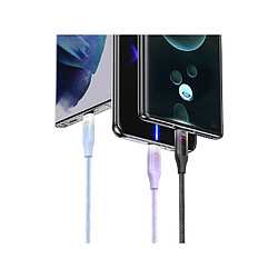 Eko Câble de chargement 66W USB-A à Type-C 1.2m Display XM Bleu