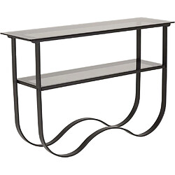 Furniture Fashion Console design en acier et verre Wavy.