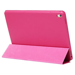 Wewoo Housse Étui Coque en cuir de couleur unie à rabat horizontal pour iPad Pro 11 pouces 2018avec support triple rabattable et fonction réveil / veille Magenta pas cher