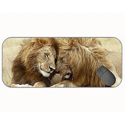 Universal (750x300x3) PAD DE MONDE DU MISE POUR CHAPISSION EXTENCE, LION WILDLIFE PRIDATEUR BASE DE RÉSÉBRAL NON SLIP