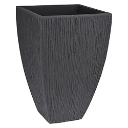 ProGarden Pot à fleurs nervuré lave 60 cm Anthracite 