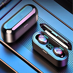 Acheter Universal Mini casque TWS sans fil Bluetooth 5.0 bouchon d'oreille LED affichage 2000mAh Power Bank IPX7 casque étanche avec microphone