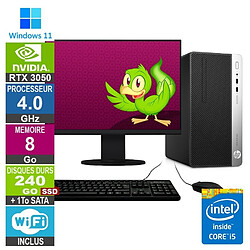 HP PC Gamer LPG-400G5 i5-8400 4.00GHz 8Go/240Go SSD + 1To/RTX 3050/24" · Reconditionné 