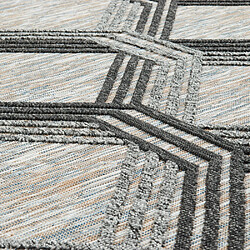 Jardindeco Tapis intérieur extérieur gris Morelia 1686 120 x 160 cm.