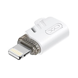 XO Adaptateur Micro-USB Femelle vers Lightning Mâle Design Ultra-compact Blanc