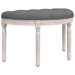 Helloshop26 Banc banquette meuble chambre 81,5 x 41 x 49 cm tissu gris foncé 02_0010660 