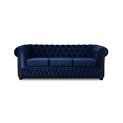 Lisa Design William - canapé Chesterfield - 3 places - en velours pas cher