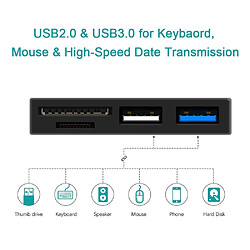 Acheter Wewoo HUB RT-SGO727 Hub d'interface USB 3.0 + USB 2.0 + Micro USB pour Microsoft Surface Goavec 2 logements carte SD et SD