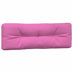 Avis vidaXL Coussins de palette lot de 7 rose tissu