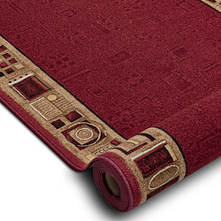 RUGSX TAPIS DE COULOIR ANTIDÉRAPANT JENA bordeaux 100cm 100x460 cm