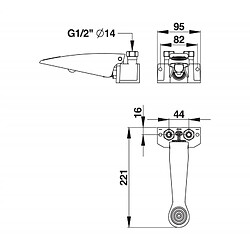 Presto Robinet à pédale P520 3 à 5 NF