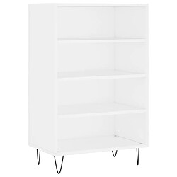 Maison Chic Buffet,Meuble de Rangement,commode pour salon,Cuisine blanc 57x35x90 cm bois d'ingénierie -MN57858