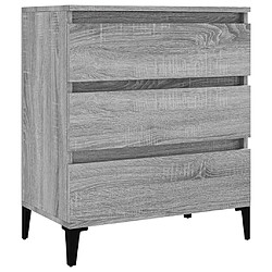 Maison Chic Buffet,Meuble de Rangement,commode pour salon,Cuisine Sonoma gris 60x35x70 cm Bois d'ingénierie -MN89632