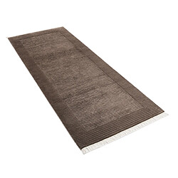 Vidal Tapis de couloir en laine 201x79 brun Darya