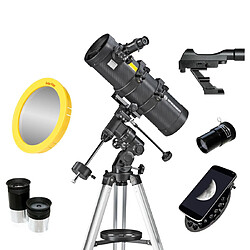 Télescope Bresser Spica 130/1000 Astrophotographie + Monture EQ3 + Filtre Solaire + Oculaires