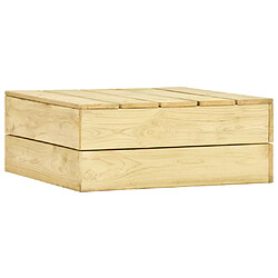 vidaXL Table de jardin 75x75x31 cm Bois de pin imprégné