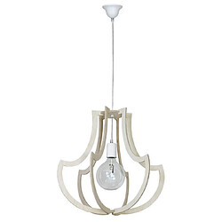 HOMEMANIA Lampe à Suspension Tigris - Lustre - Lustre de plafond - en Métal, Bois, 45 x 45 x 90 cm, 1 x E27, 60W 