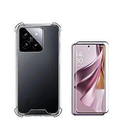 Superprotect Housse anti-choc kit de couverture + film en verre trempé à couvercle complet 5D Phonecare pour Xiaomi 14 Pro - Transparent 