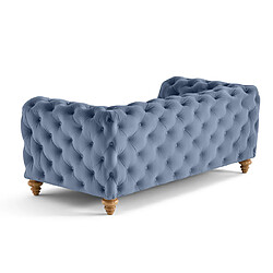 Avis Lisa Design Walter - canapé 2 places chesterfield en velours - pieds bois