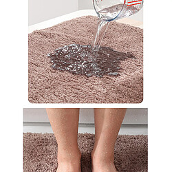 LUUCOZK Tapis de bain antidérapants absorbants à séchage rapide pour salle de bain - Gris clair 40 x 60 cm-Taille standard