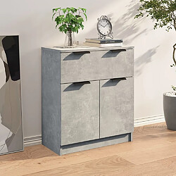 Avis Maison Chic Buffet,Meuble de Rangement,commode pour salon,Cuisine Gris béton 60x30x70 cm Bois d'ingénierie -MN67086