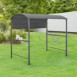 Avis Tonnelle de Barbecue Pyrgos 215 x 220 x 140 cm Anthracite Gris Foncé [en.casa]