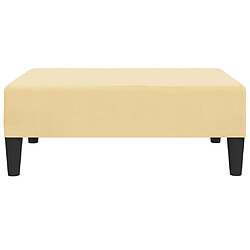 Avis Maison Chic Repose-pied,Tabouret confortable Crème 78x56x32 cm Velours -MN39843