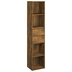 Maison Chic Bibliothèque - Armoire de livres Chêne fumé 36x30x171 cm Bois d'ingénierie -GKD66474