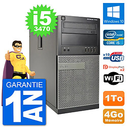 PC Tour Dell 7010 Intel Core i5-3470 RAM 4Go Disque Dur 1To Windows 10 Wifi · Occasion 