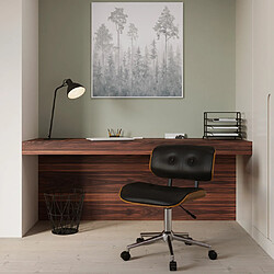 Rendez Vous Deco Chaise de bureau noire Melchior