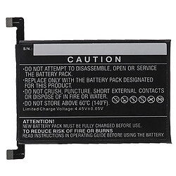 vhbw Batterie remplacement pour Xiaomi BP44 pour téléphone portable (4400mAh, 3,87V, Li-polymère)