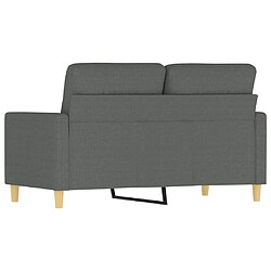 Acheter vidaXL Canapé à 2 places Gris foncé 120 cm Tissu