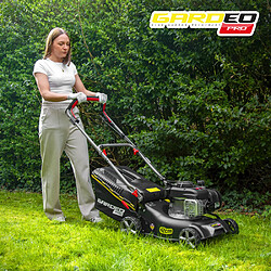 Tondeuse thermique autotractée avec moteur Briggs and Stratton125cc - 42cm livrée avec 2 lames + mulching - Gardeo Pro pas cher