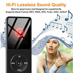 Bluetooth Mp3 Music Player Lossless Portable Fm Radio Externe Ultra-Mince Étudiant Mp3 Enregistreur Rouge