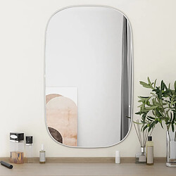 vidaXL Miroir mural Argenté 80x50 cm