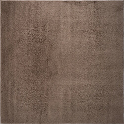 Hadorn Tapis shaggy 185x185 brun Luzern 