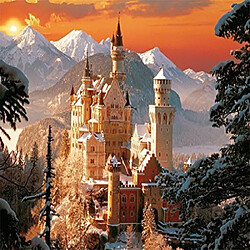 Trefl - 33025 - Puzzle - Wintry Neuschwanstein Castle, Germanie - 3000 Pièces