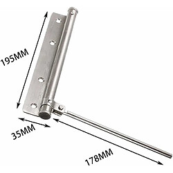 Elixir Ressorts de Ferme-Porte, Ferme-porte à ressort inoxydable, Ferme-Porte à Ressort, Ferme-Porte Automatique, Réglable, avec vis, pour portes intérieures légères