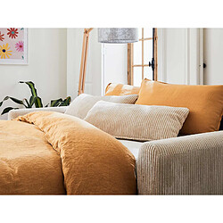 Lisa Design Owen - canapé 3 places convertible - couchage quotidien - matelas 12 cm - en velours côtelé pas cher