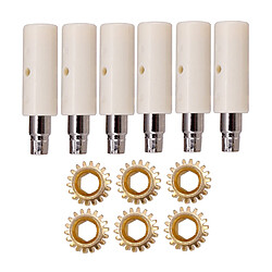 6Pcs Guitare Tuning Pegs Tuners Machine Heads Gear And Pins Pièces Style1