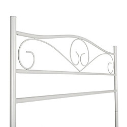 Portant/Penderie à vêtement Métal étendoir à Linge Hauterur 173cm Blanc HSR01W SONGMICS pas cher