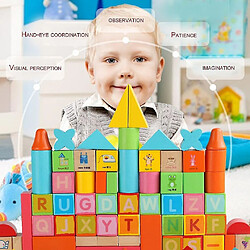 Acheter Universal 100pcs/set de jouets de blocs de construction pour enfants en bois jouets en bois pour l'éducation précoce