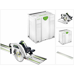 Festool HK 85 EB-Plus-FS Scie circulaire portative à capot basculant 2300 W / 230 mm avec boîtier Systainer + Rail de guidage FS 1400/2 (574661)